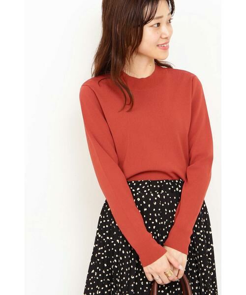 ＊＊N.Natural Beauty Basic / エヌ ナチュラルビューティーベーシック ニット・セーター | 総針クルーネックニット（ブリック）