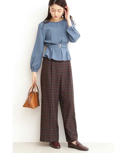 ＊＊N.Natural Beauty Basic / エヌ ナチュラルビューティーベーシック シャツ・ブラウス | ウエストタックペプラムブラウス | 詳細2