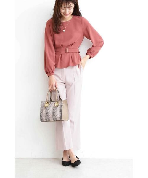 ＊＊N.Natural Beauty Basic / エヌ ナチュラルビューティーベーシック シャツ・ブラウス | ウエストタックペプラムブラウス | 詳細14