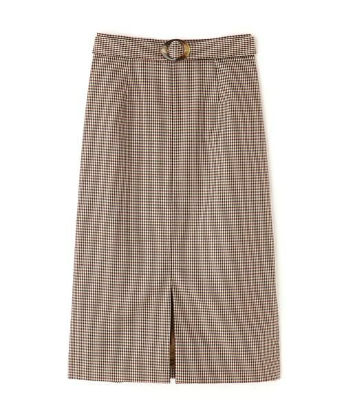 ＊＊N.Natural Beauty Basic / エヌ ナチュラルビューティーベーシック スカート | ベッコウバックルチェックタイトスカート | 詳細1