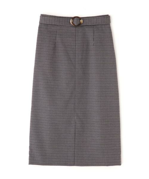 ＊＊N.Natural Beauty Basic / エヌ ナチュラルビューティーベーシック スカート | ベッコウバックルチェックタイトスカート | 詳細6