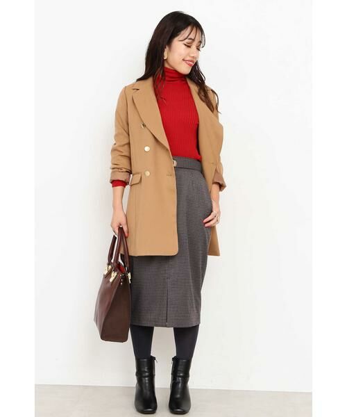 ＊＊N.Natural Beauty Basic / エヌ ナチュラルビューティーベーシック スカート | ベッコウバックルチェックタイトスカート | 詳細8