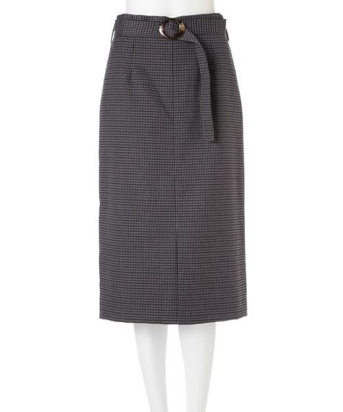 ＊＊N.Natural Beauty Basic / エヌ ナチュラルビューティーベーシック スカート | ベッコウバックルチェックタイトスカート | 詳細9