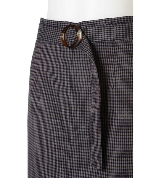 ＊＊N.Natural Beauty Basic / エヌ ナチュラルビューティーベーシック スカート | ベッコウバックルチェックタイトスカート | 詳細12