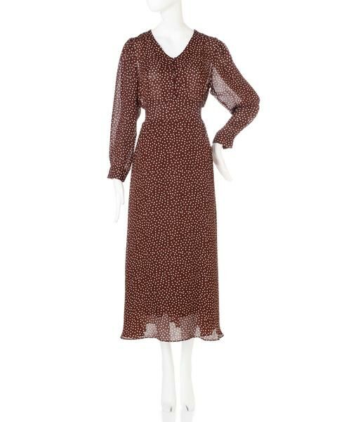 ＊＊N.Natural Beauty Basic / エヌ ナチュラルビューティーベーシック ワンピース | ドットウエストシャーリングワンピース | 詳細3