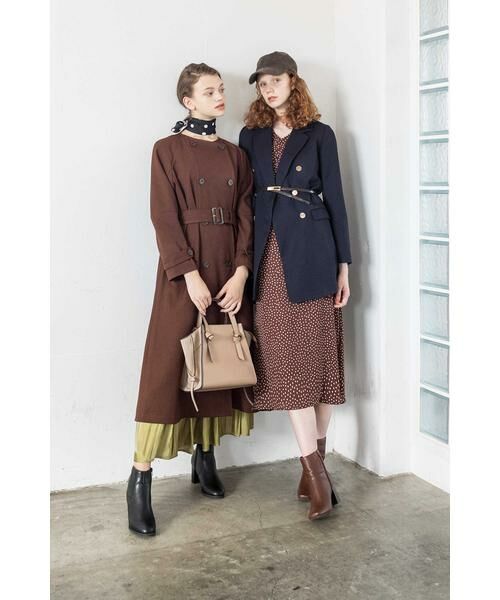 ＊＊N.Natural Beauty Basic / エヌ ナチュラルビューティーベーシック ワンピース | ドットウエストシャーリングワンピース | 詳細5