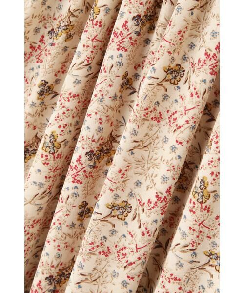 ＊＊N.Natural Beauty Basic / エヌ ナチュラルビューティーベーシック ワンピース | スタンドカラーシャーリングフラワーマキシワンピース | 詳細4