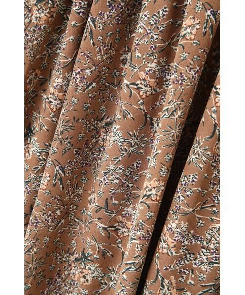 ＊＊N.Natural Beauty Basic / エヌ ナチュラルビューティーベーシック ワンピース | スタンドカラーシャーリングフラワーマキシワンピース | 詳細9