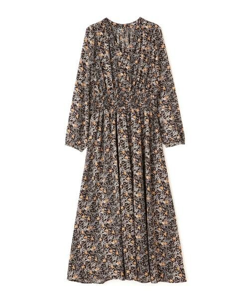 ＊＊N.Natural Beauty Basic / エヌ ナチュラルビューティーベーシック ワンピース | スタンドカラーシャーリングフラワーマキシワンピース | 詳細10