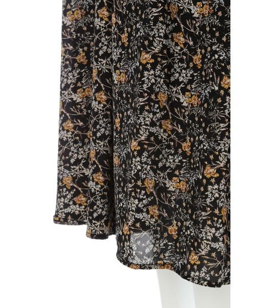 ＊＊N.Natural Beauty Basic / エヌ ナチュラルビューティーベーシック ワンピース | スタンドカラーシャーリングフラワーマキシワンピース | 詳細19