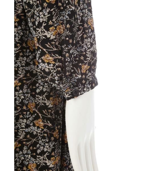 ＊＊N.Natural Beauty Basic / エヌ ナチュラルビューティーベーシック ワンピース | スタンドカラーシャーリングフラワーマキシワンピース | 詳細20