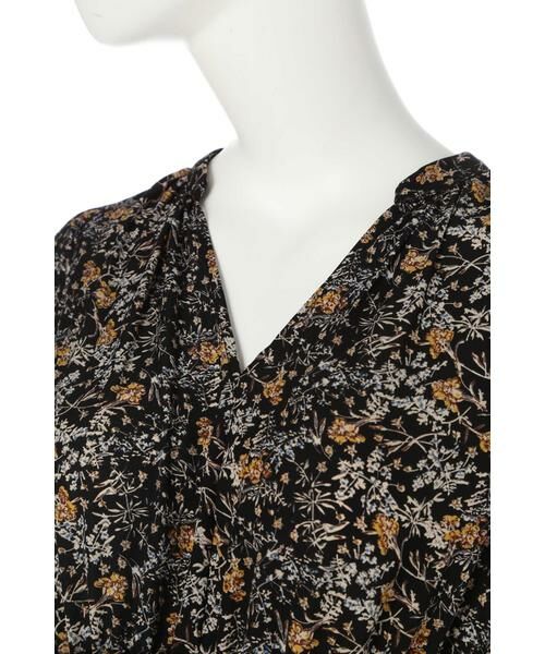 ＊＊N.Natural Beauty Basic / エヌ ナチュラルビューティーベーシック ワンピース | スタンドカラーシャーリングフラワーマキシワンピース | 詳細16