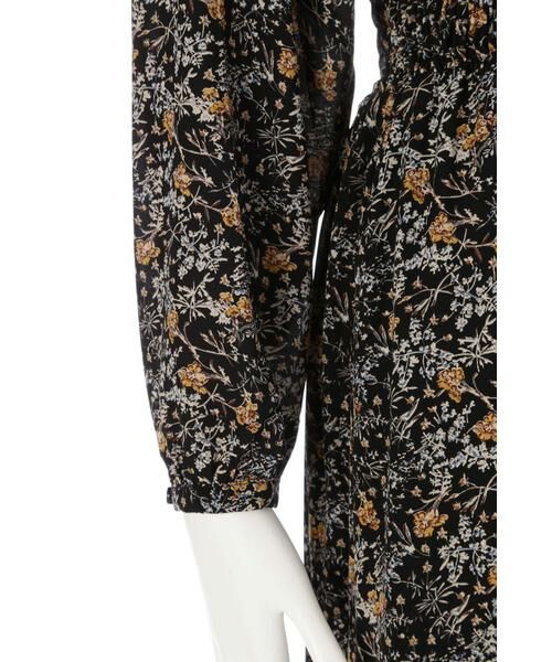 ＊＊N.Natural Beauty Basic / エヌ ナチュラルビューティーベーシック ワンピース | スタンドカラーシャーリングフラワーマキシワンピース | 詳細18