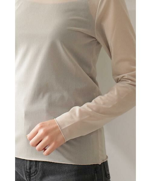 ＊＊N.Natural Beauty Basic / エヌ ナチュラルビューティーベーシック カットソー | シアーインナータートルカットソー | 詳細20