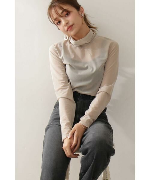 ＊＊N.Natural Beauty Basic / エヌ ナチュラルビューティーベーシック カットソー | シアーインナータートルカットソー | 詳細14