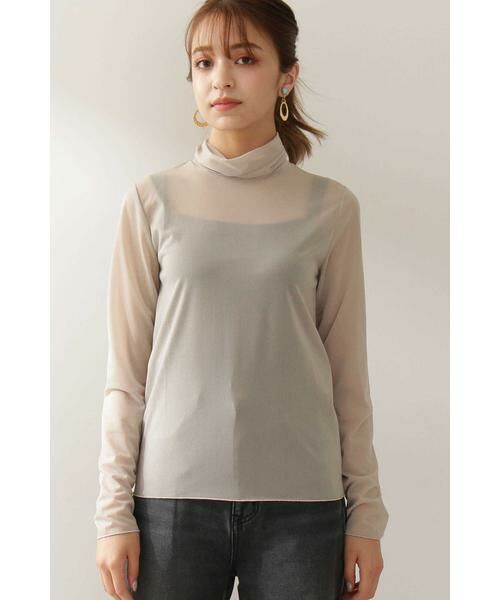 ＊＊N.Natural Beauty Basic / エヌ ナチュラルビューティーベーシック カットソー | シアーインナータートルカットソー | 詳細16