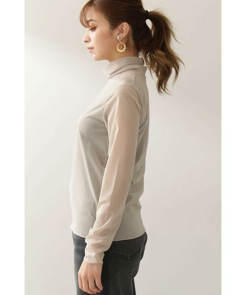 ＊＊N.Natural Beauty Basic / エヌ ナチュラルビューティーベーシック カットソー | シアーインナータートルカットソー | 詳細17