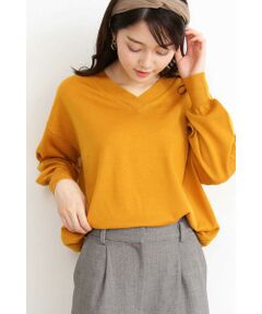ウールベーシック　Vネックニット