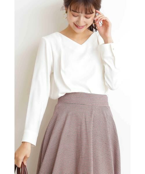 ＊＊N.Natural Beauty Basic / エヌ ナチュラルビューティーベーシック シャツ・ブラウス | タックドレープブラウス | 詳細7