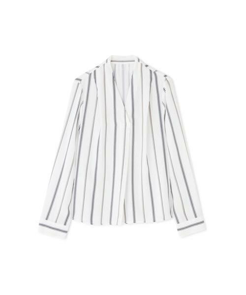 ＊＊N.Natural Beauty Basic / エヌ ナチュラルビューティーベーシック シャツ・ブラウス | ガルーダドビーシャツ Vネック | 詳細1