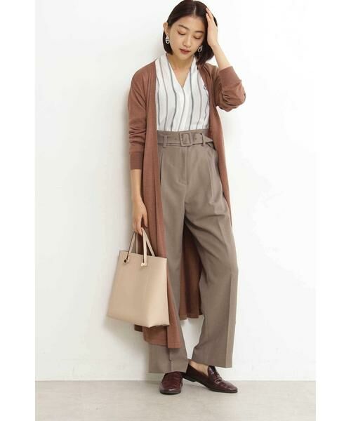 ＊＊N.Natural Beauty Basic / エヌ ナチュラルビューティーベーシック シャツ・ブラウス | ガルーダドビーシャツ Vネック | 詳細3