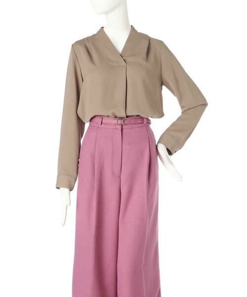 ＊＊N.Natural Beauty Basic / エヌ ナチュラルビューティーベーシック シャツ・ブラウス | ガルーダドビーシャツ Vネック | 詳細26