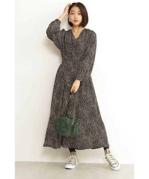 ＊＊N.Natural Beauty Basic / エヌ ナチュラルビューティーベーシック ワンピース | スタンドカラーシャーリングマキシワンピース | 詳細16