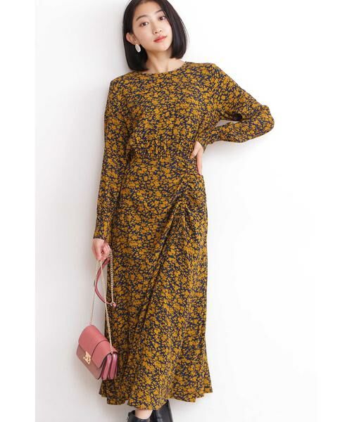 フラワープリントドレープワンピース ワンピース N Natural Beauty Basic エヌ ナチュラルビューティーベーシック ファッション通販 タカシマヤファッションスクエア