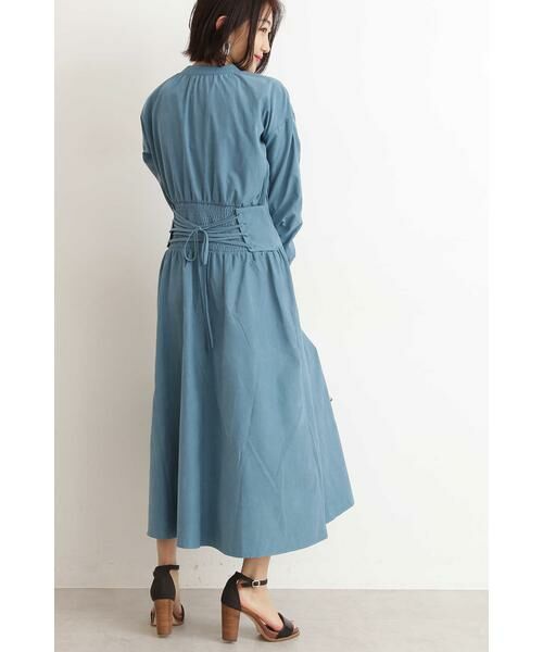 ＊＊N.Natural Beauty Basic / エヌ ナチュラルビューティーベーシック ワンピース | バックレースアップマキシワンピース | 詳細4