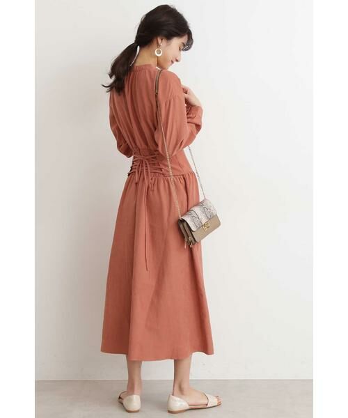 ＊＊N.Natural Beauty Basic / エヌ ナチュラルビューティーベーシック ワンピース | バックレースアップマキシワンピース | 詳細7