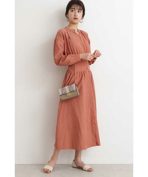 ＊＊N.Natural Beauty Basic / エヌ ナチュラルビューティーベーシック ワンピース | バックレースアップマキシワンピース | 詳細8