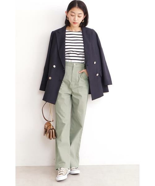 ＊＊N.Natural Beauty Basic / エヌ ナチュラルビューティーベーシック パンツ | ハイウエストワイドストレートチノパンツ | 詳細2