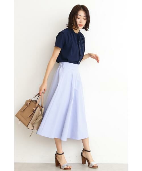 ＊＊N.Natural Beauty Basic / エヌ ナチュラルビューティーベーシック スカート | テックツイルフレアスカート | 詳細3