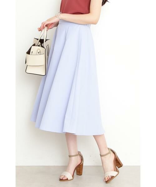 ＊＊N.Natural Beauty Basic / エヌ ナチュラルビューティーベーシック スカート | テックツイルフレアスカート（ブルー）