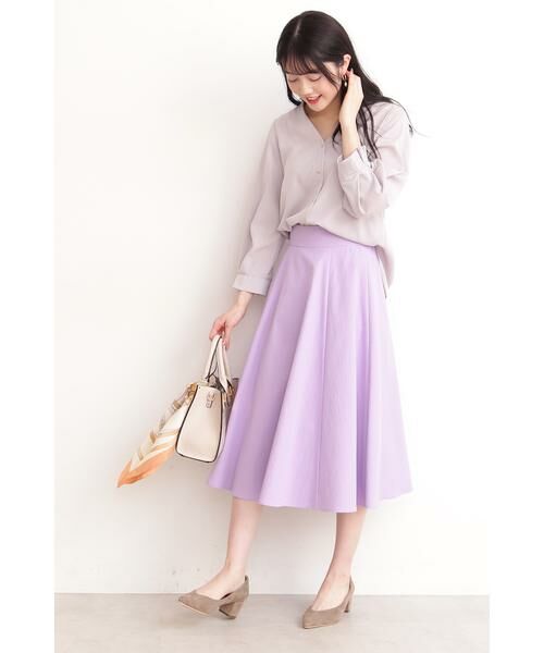 ＊＊N.Natural Beauty Basic / エヌ ナチュラルビューティーベーシック スカート | テックツイルフレアスカート | 詳細26