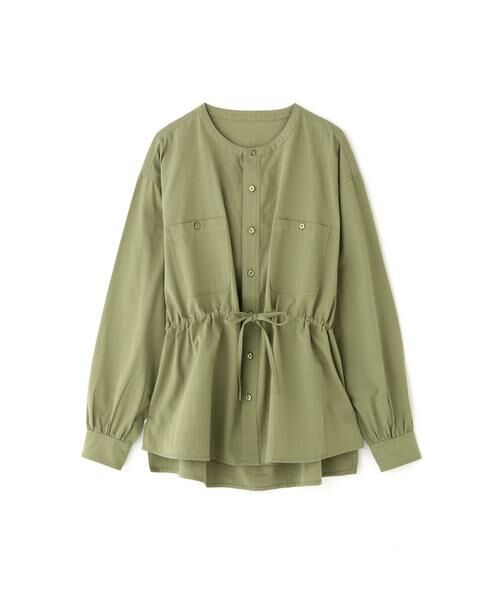 ＊＊N.Natural Beauty Basic / エヌ ナチュラルビューティーベーシック シャツ・ブラウス | ウエストシャーリングノーカラーシャツ | 詳細1