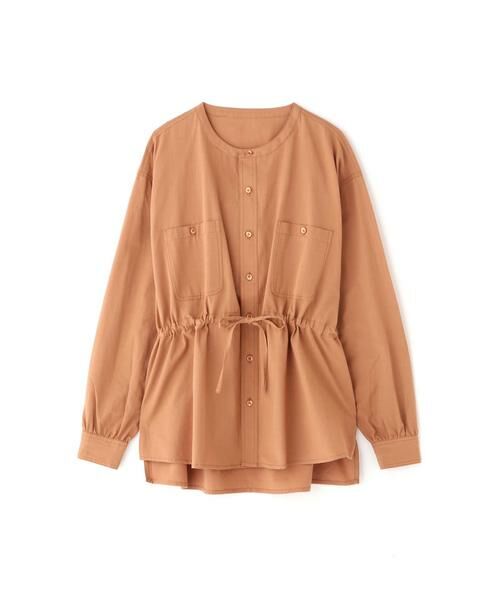 ＊＊N.Natural Beauty Basic / エヌ ナチュラルビューティーベーシック シャツ・ブラウス | ウエストシャーリングノーカラーシャツ | 詳細6