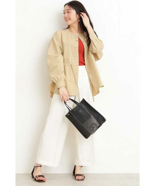 ＊＊N.Natural Beauty Basic / エヌ ナチュラルビューティーベーシック シャツ・ブラウス | ウエストシャーリングノーカラーシャツ | 詳細12