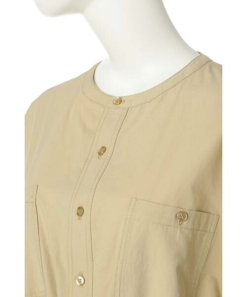 ＊＊N.Natural Beauty Basic / エヌ ナチュラルビューティーベーシック シャツ・ブラウス | ウエストシャーリングノーカラーシャツ | 詳細15