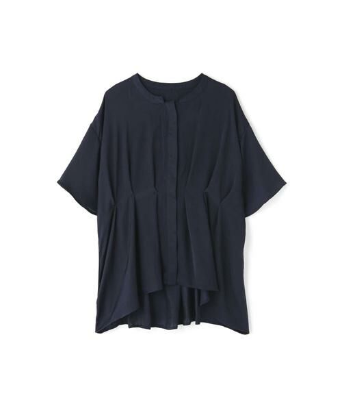 ＊＊N.Natural Beauty Basic / エヌ ナチュラルビューティーベーシック シャツ・ブラウス | ヴィンテージライクサテンタックフレアブラウス | 詳細9