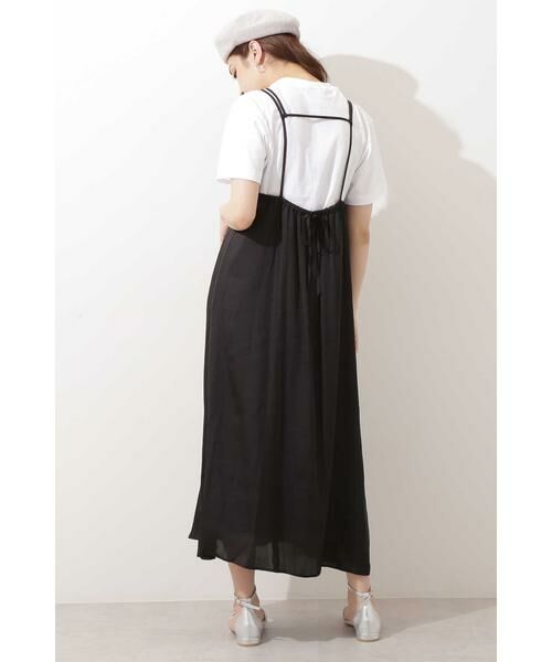 ＊＊N.Natural Beauty Basic / エヌ ナチュラルビューティーベーシック ワンピース | サテンキャミソールワンピース | 詳細3