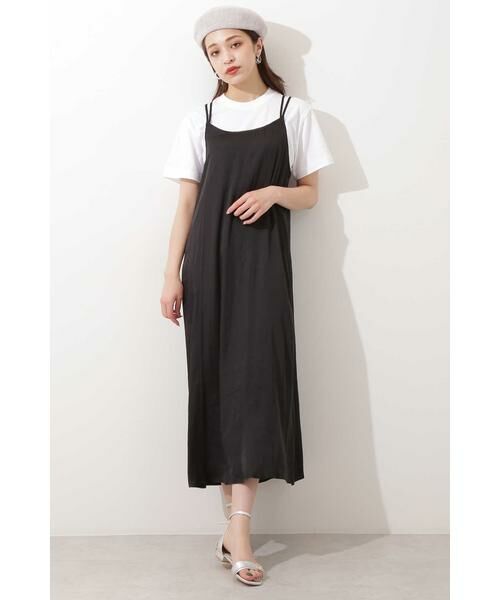 ＊＊N.Natural Beauty Basic / エヌ ナチュラルビューティーベーシック ワンピース | サテンキャミソールワンピース | 詳細4