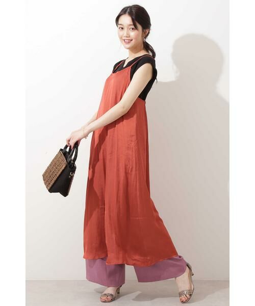 ＊＊N.Natural Beauty Basic / エヌ ナチュラルビューティーベーシック ワンピース | サテンキャミソールワンピース | 詳細9