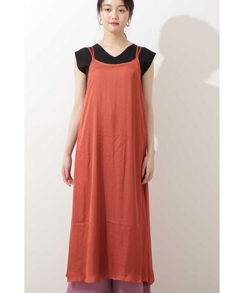 ＊＊N.Natural Beauty Basic / エヌ ナチュラルビューティーベーシック ワンピース | サテンキャミソールワンピース | 詳細12