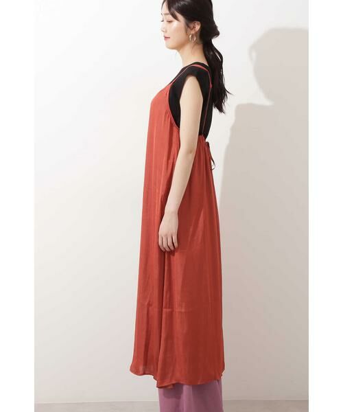 ＊＊N.Natural Beauty Basic / エヌ ナチュラルビューティーベーシック ワンピース | サテンキャミソールワンピース | 詳細13