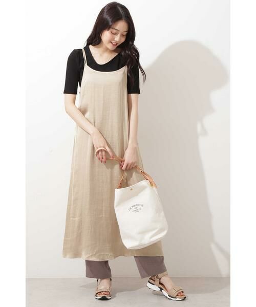 ＊＊N.Natural Beauty Basic / エヌ ナチュラルビューティーベーシック ワンピース | サテンキャミソールワンピース | 詳細18