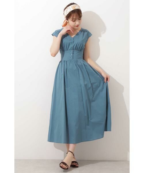 ＊＊N.Natural Beauty Basic / エヌ ナチュラルビューティーベーシック ワンピース | Vネックギャザーワンピース | 詳細2