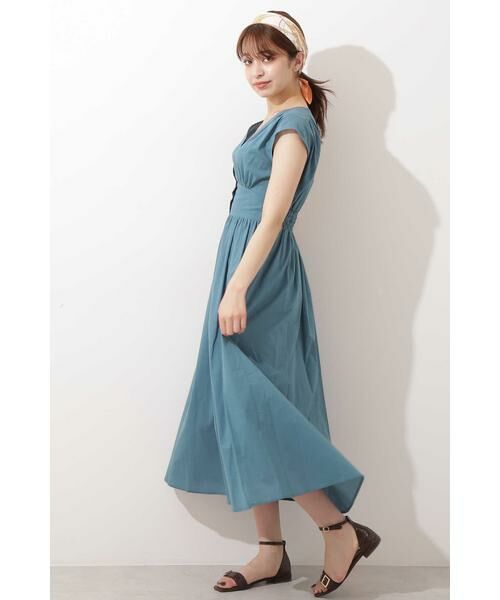 ＊＊N.Natural Beauty Basic / エヌ ナチュラルビューティーベーシック ワンピース | Vネックギャザーワンピース | 詳細3