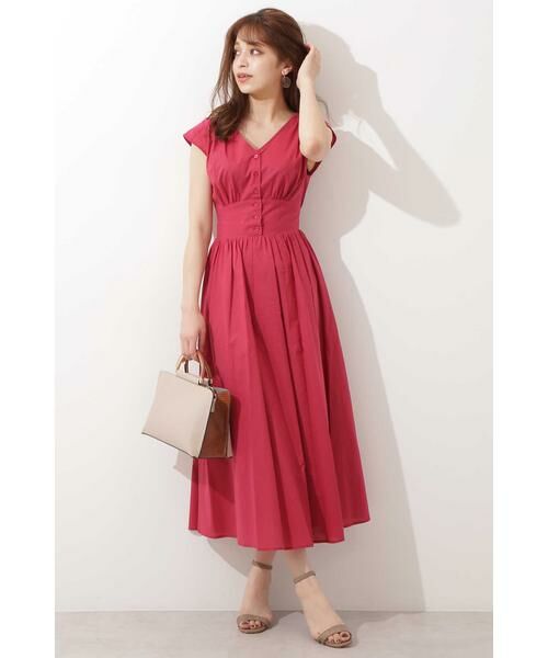 ＊＊N.Natural Beauty Basic / エヌ ナチュラルビューティーベーシック ワンピース | Vネックギャザーワンピース | 詳細7