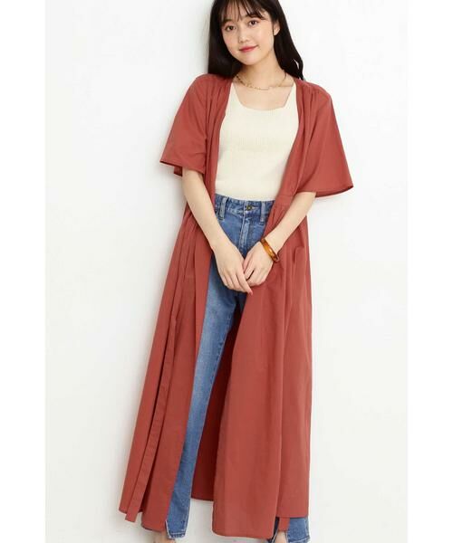 ＊＊N.Natural Beauty Basic / エヌ ナチュラルビューティーベーシック ワンピース | 2Wayカシュクールワンピース（レッド）